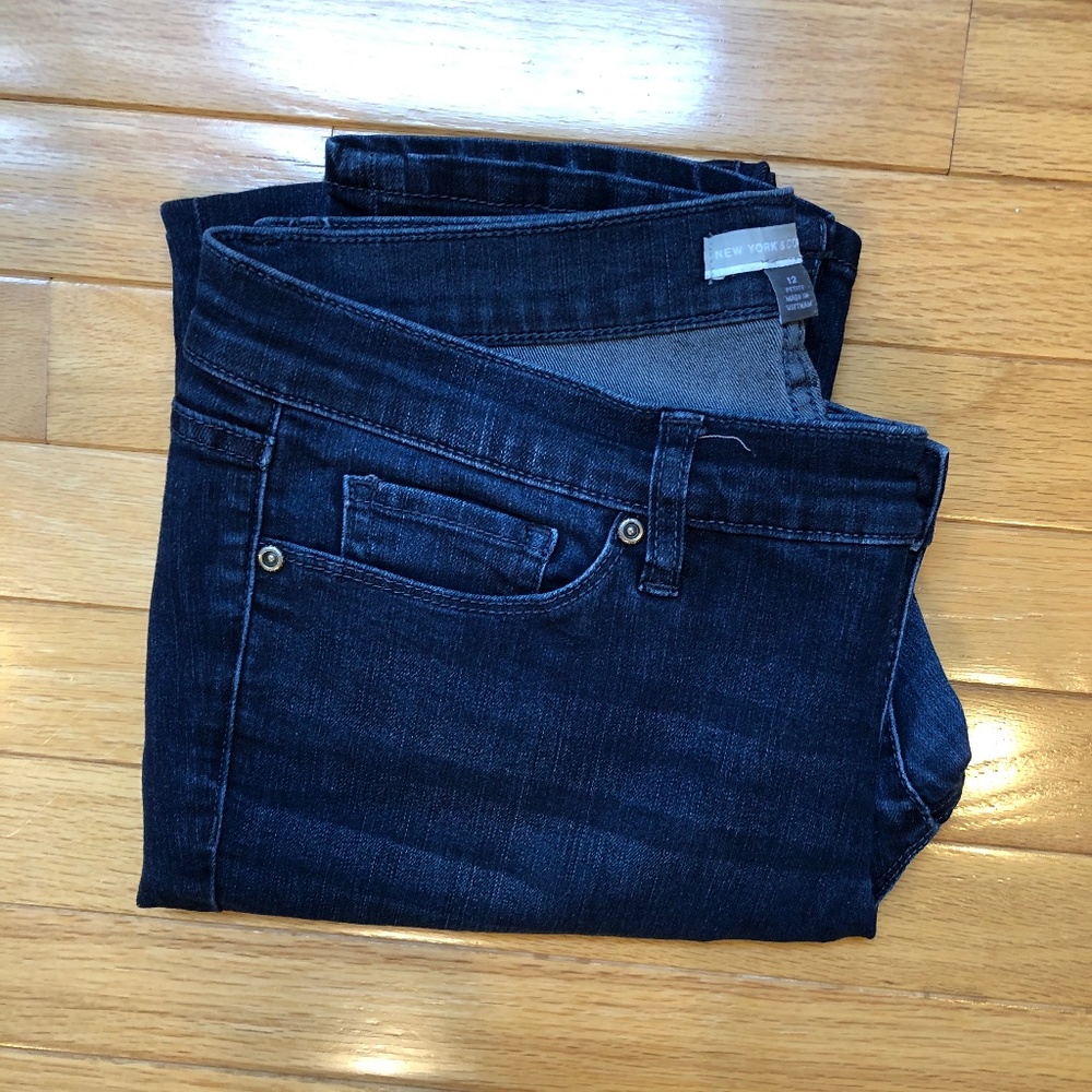 New York & Company Slim Straight Petite Jeans